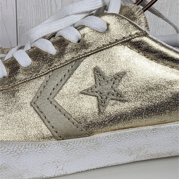 Chuck Taylor Converse Sneakers Women's Size 6 Gold All Star - Picture 2 of 12
